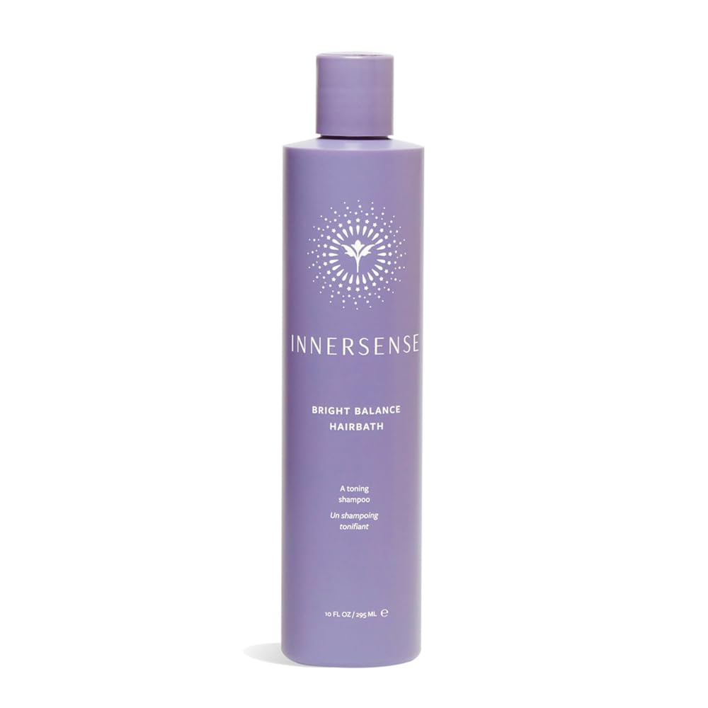 INNERSENSE front packaging showing purple toning shampoo and benefits