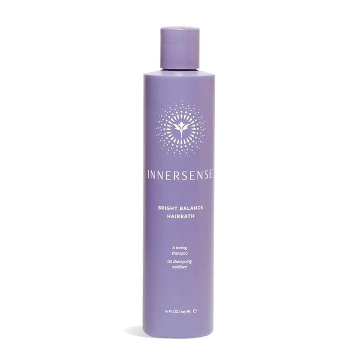 INNERSENSE front packaging showing purple toning shampoo and benefits