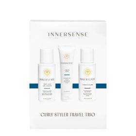 INNERSENSE before and after curls illustrating improved definition and manageability
