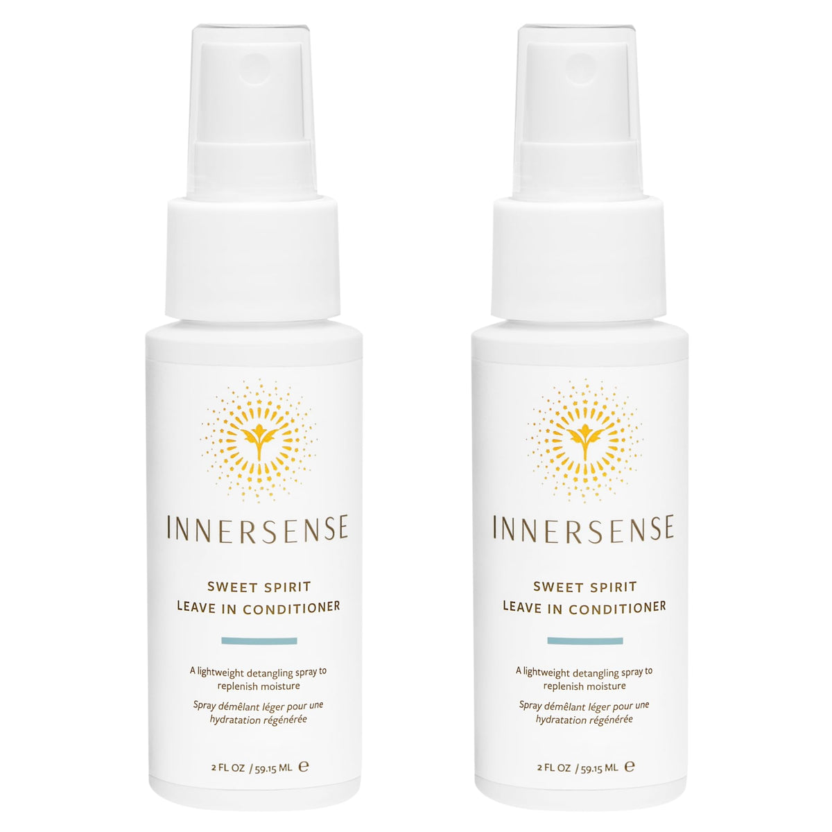 INNERSENSE front bottle spray shown with clear label and easy application benefit