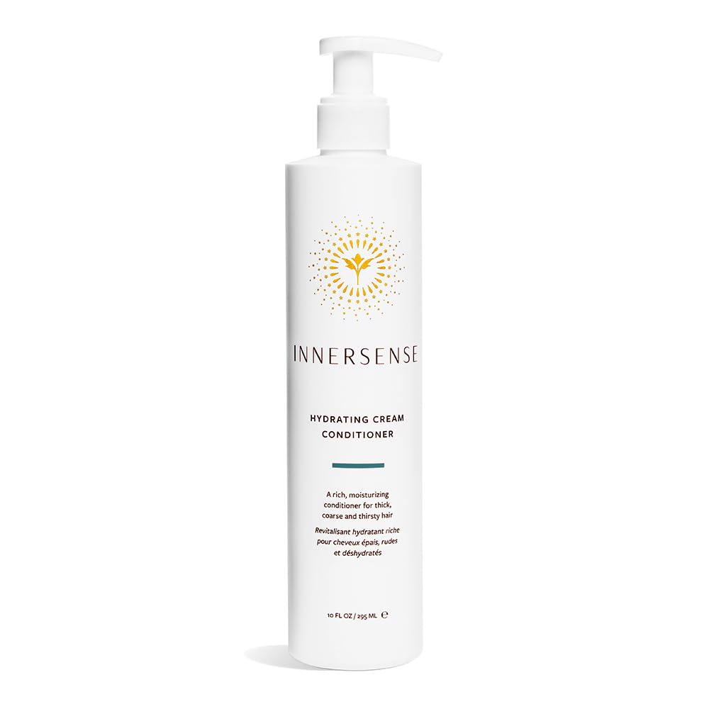 INNERSENSE front packaging showing 10oz hydrating cream conditioner and clean design benefits