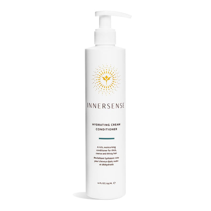 INNERSENSE front packaging showing 10oz hydrating cream conditioner and clean design benefits