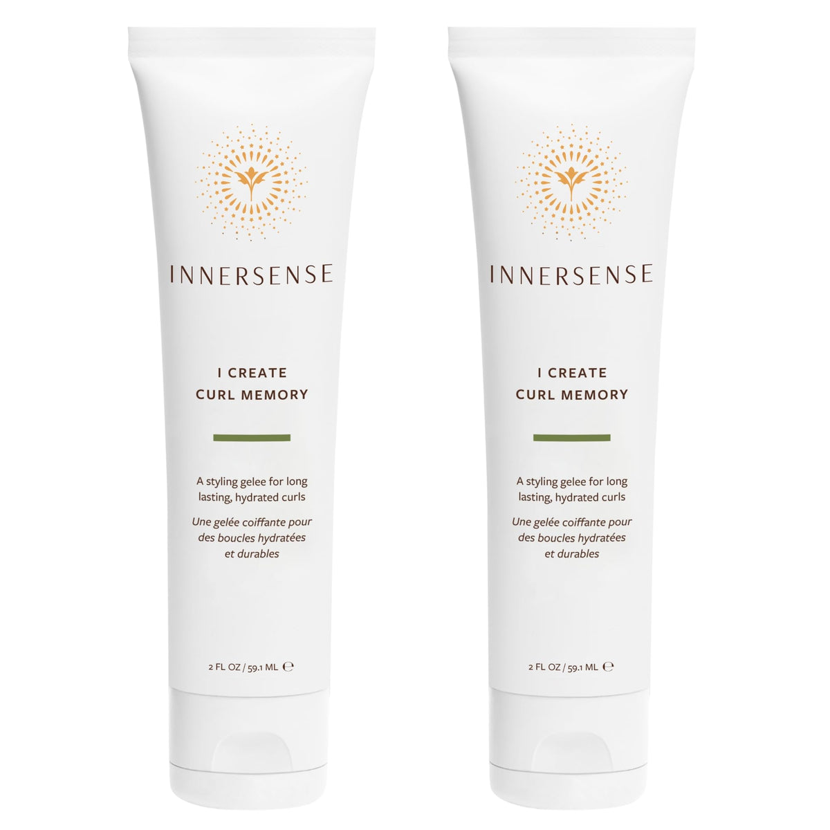 INNERSENSE front packaging showing two 2 fl oz tubes and travel convenience