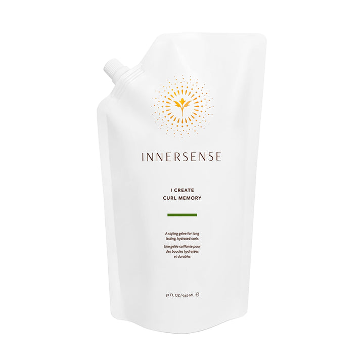 INNERSENSE refill pouch front view showing brand and product for easy recognition and eco benefit