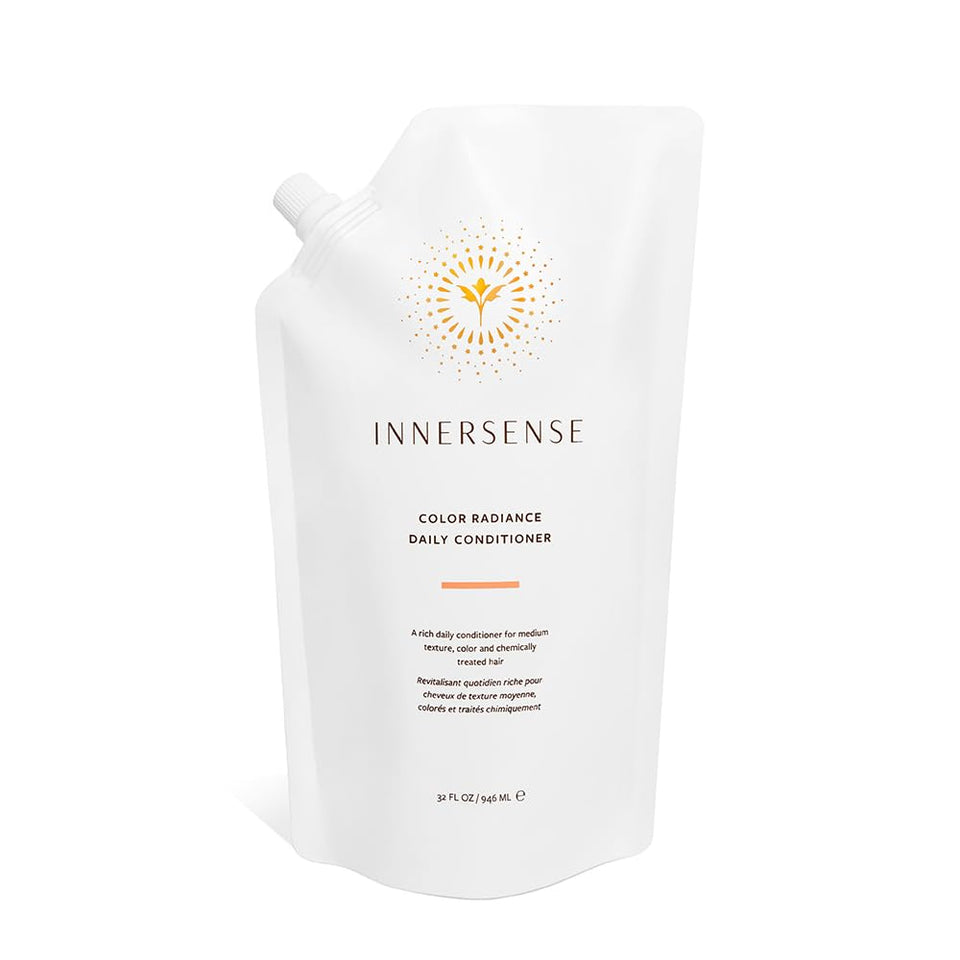 INNERSENSE refill pouch front view showing clean label and size benefit