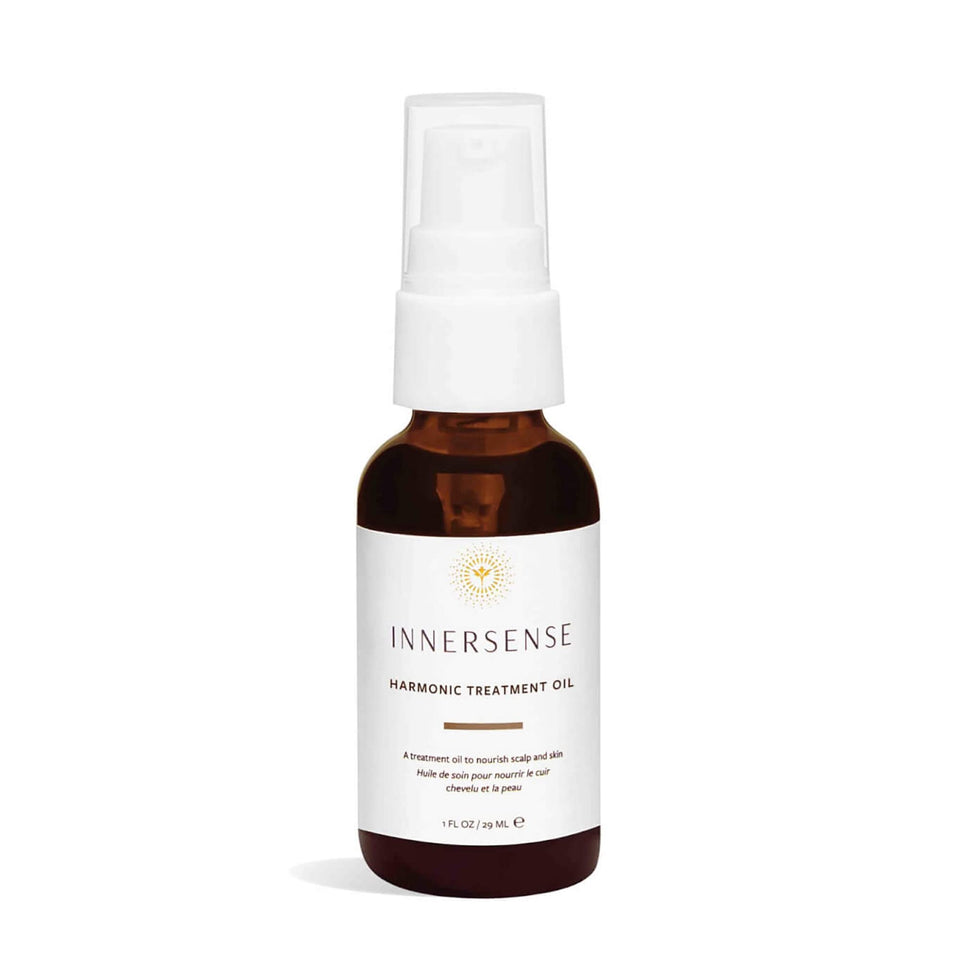 INNERSENSE front bottle display showing clean organic packaging and product benefit