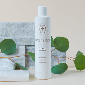 INNERSENSE in-shower use showing gentle application and scalp comfort