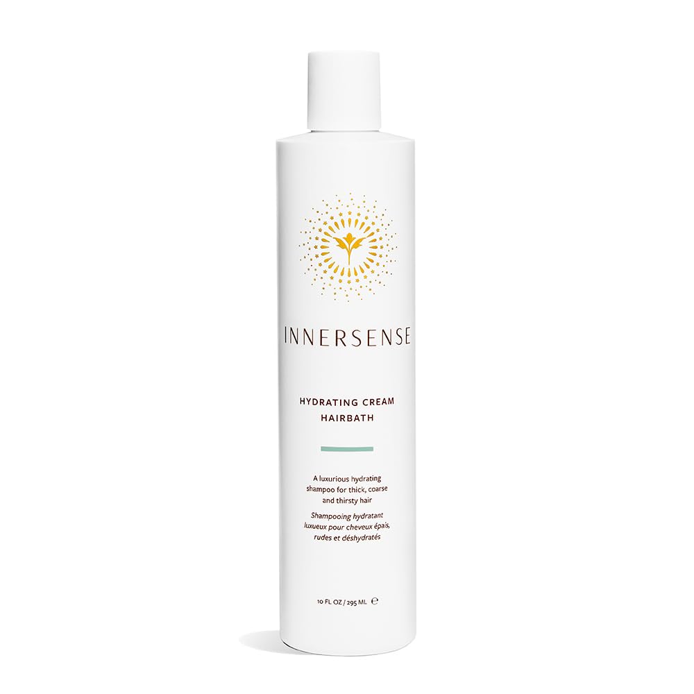 INNERSENSE front packaging of Hydrating Hairbath showing label and bottle for clean beauty