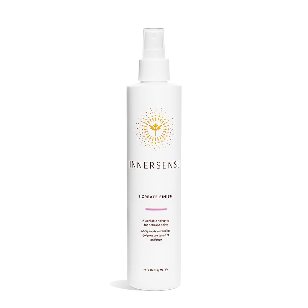 INNERSENSE I Create Finish front bottle shot showing label and size, clean hold benefit