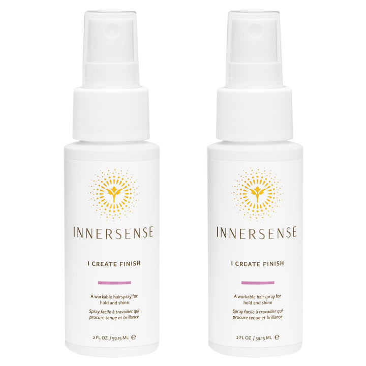 INNERSENSE I Create Finish front packaging showing medium hold and clean ingredients benefit