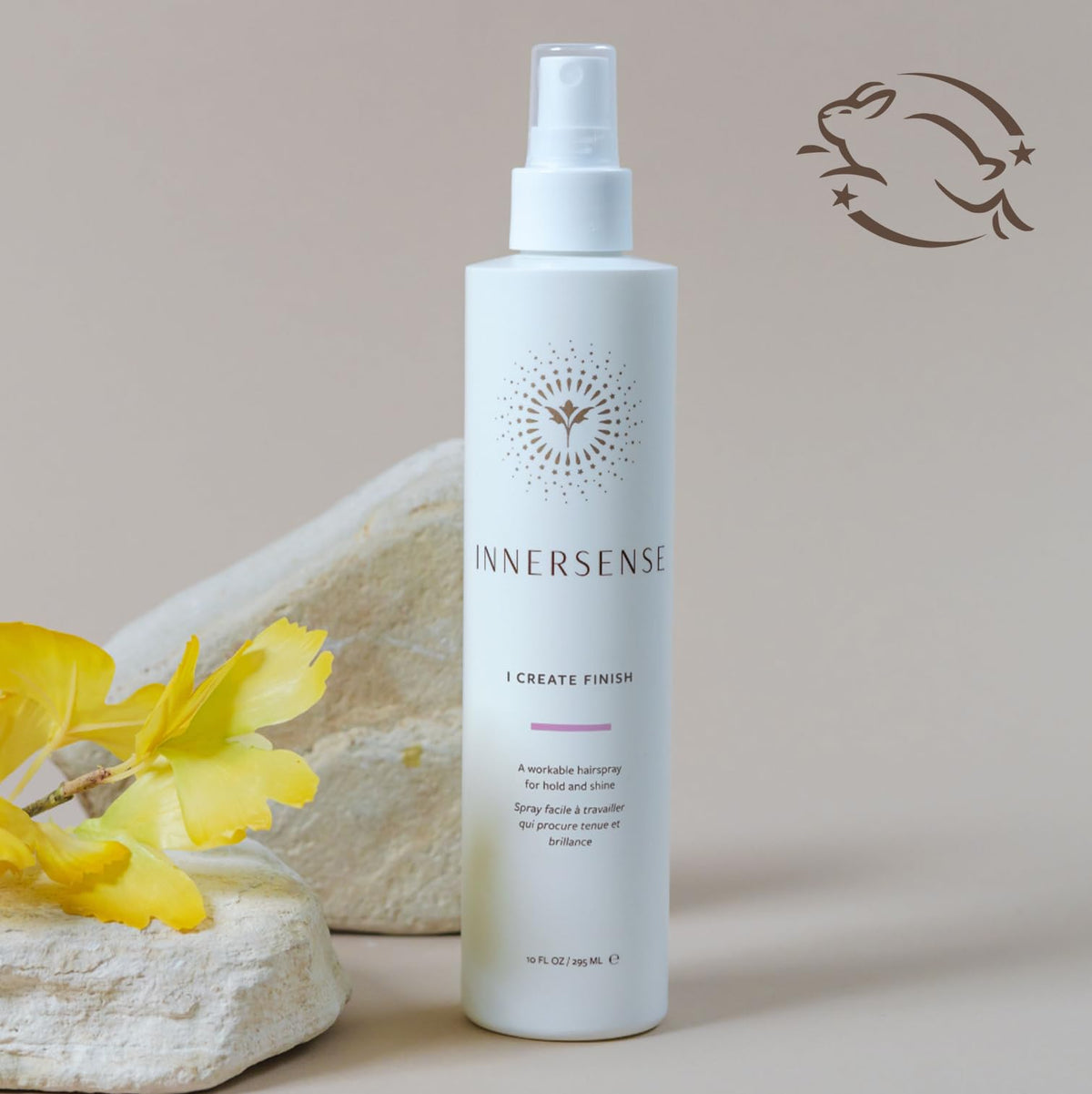 INNERSENSE mist spray close-up demonstrating fine dispersion and even application benefit