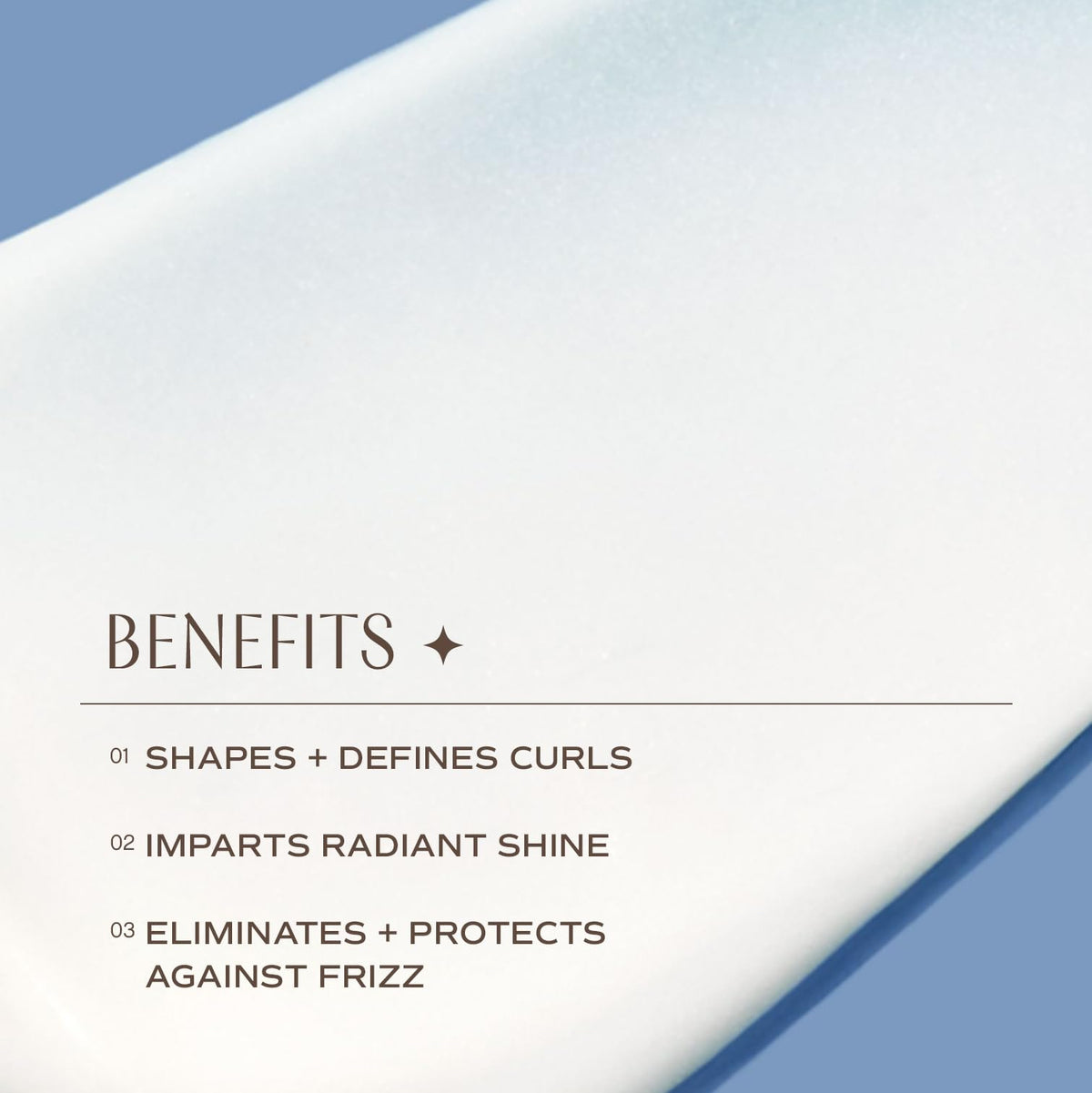INNERSENSE product in hand applying to curls demonstrating smooth definition benefits