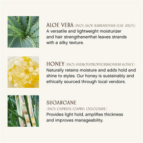 INNERSENSE botanical ingredients flatlay highlighting organic extracts for gentle care
