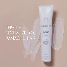 INNERSENSE being applied to curly hair in shower for deep hydration and detangling