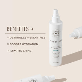 INNERSENSE close-up bottle label highlighting organic ingredient transparency