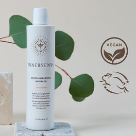 INNERSENSE pump dispensing shampoo for easy, mess-free use