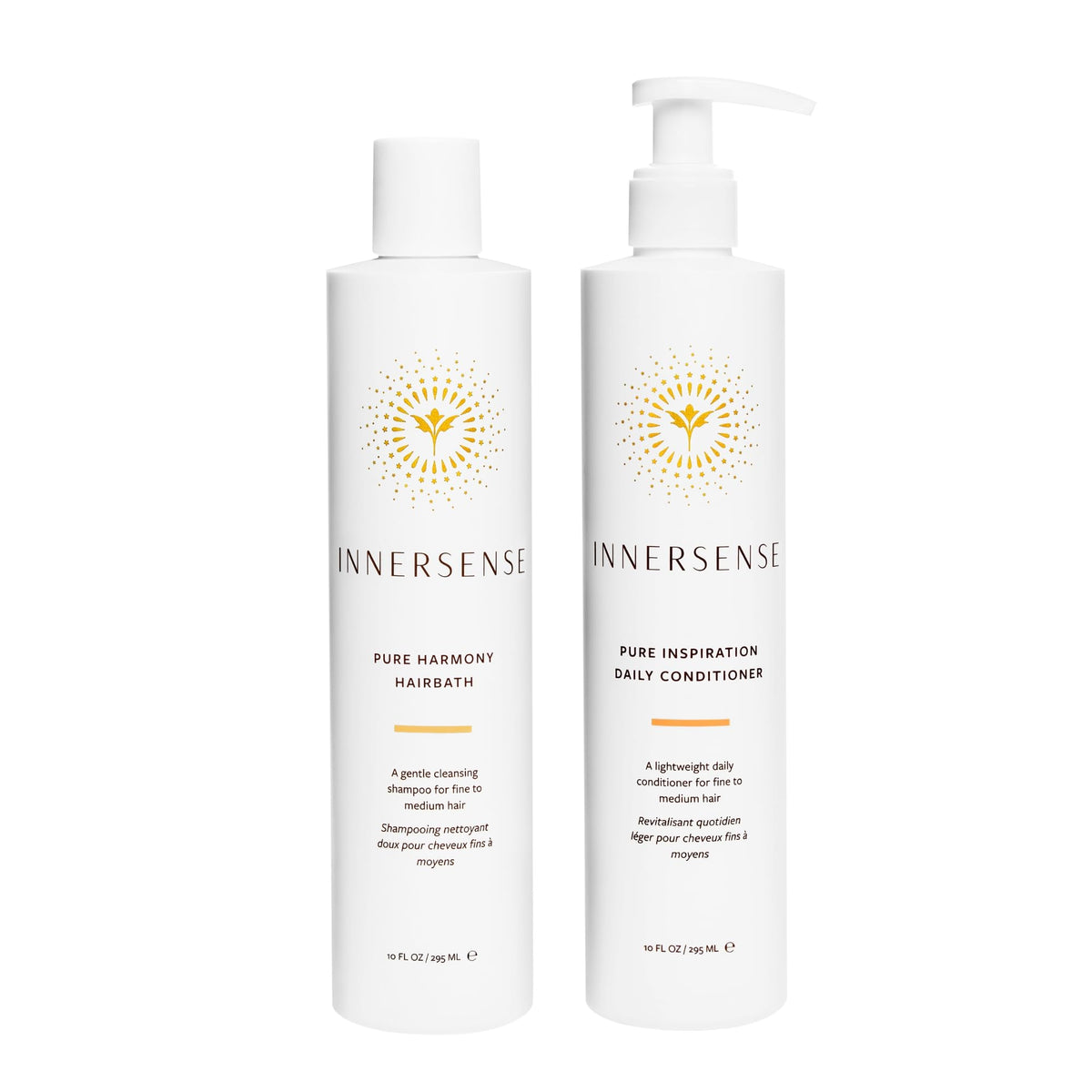 INNERSENSE front packaging of duo showing bottles and benefits