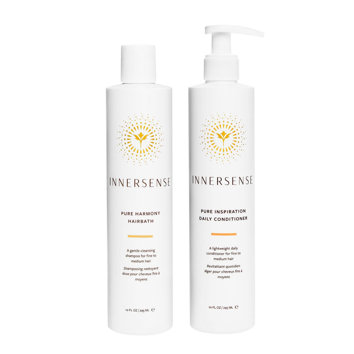 INNERSENSE front packaging of duo showing bottles and benefits