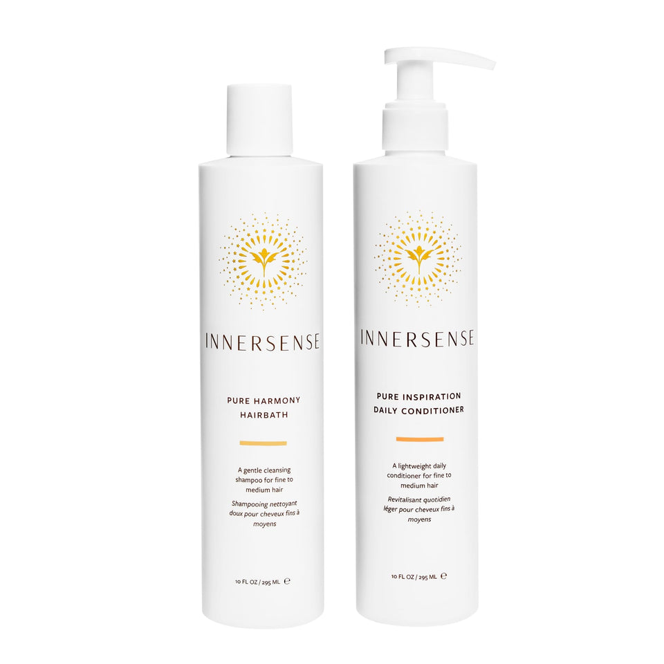 INNERSENSE front packaging of duo showing bottles and benefits
