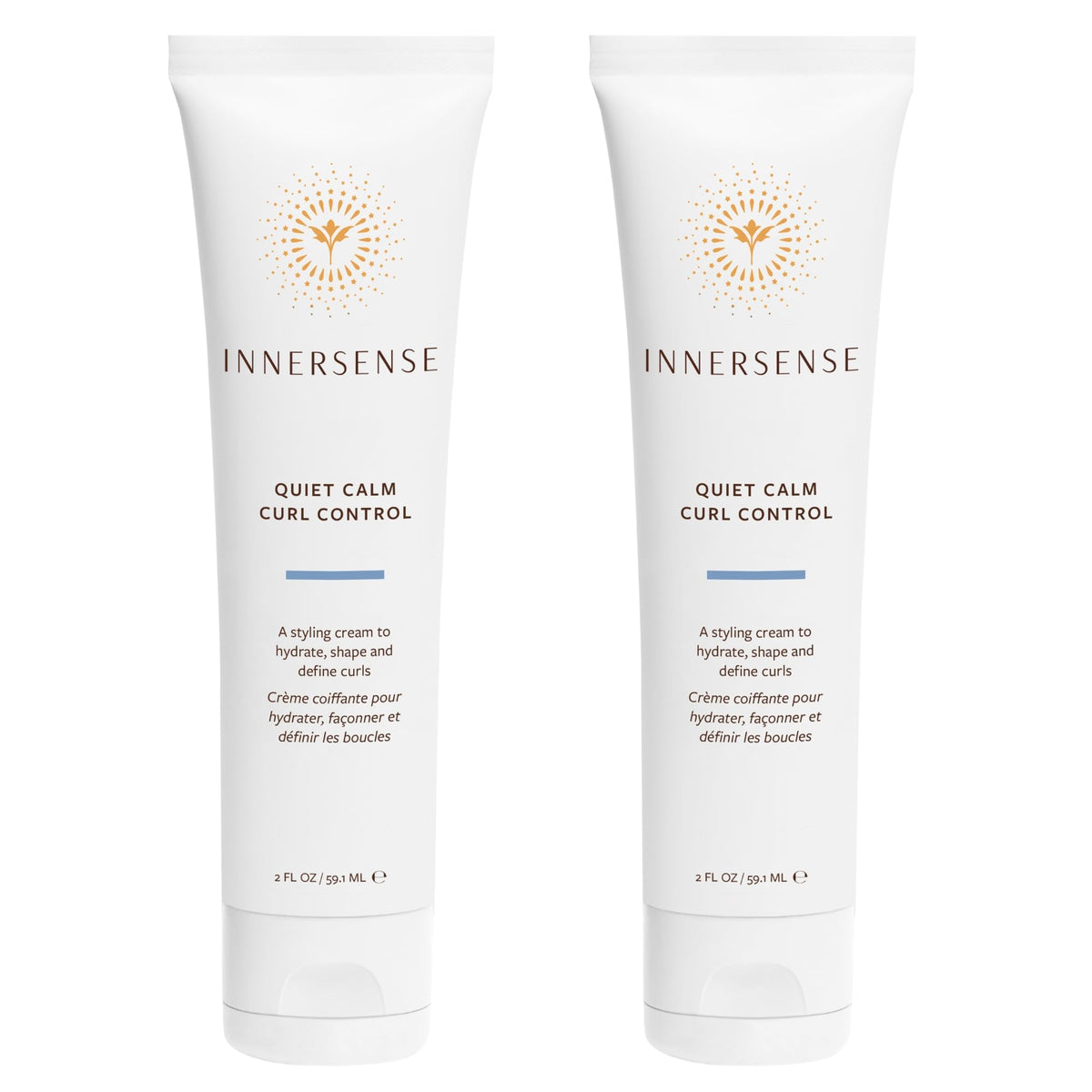 INNERSENSE front packaging showing two 2 fl oz tubes and clean labeling, conveys travel-ready convenience