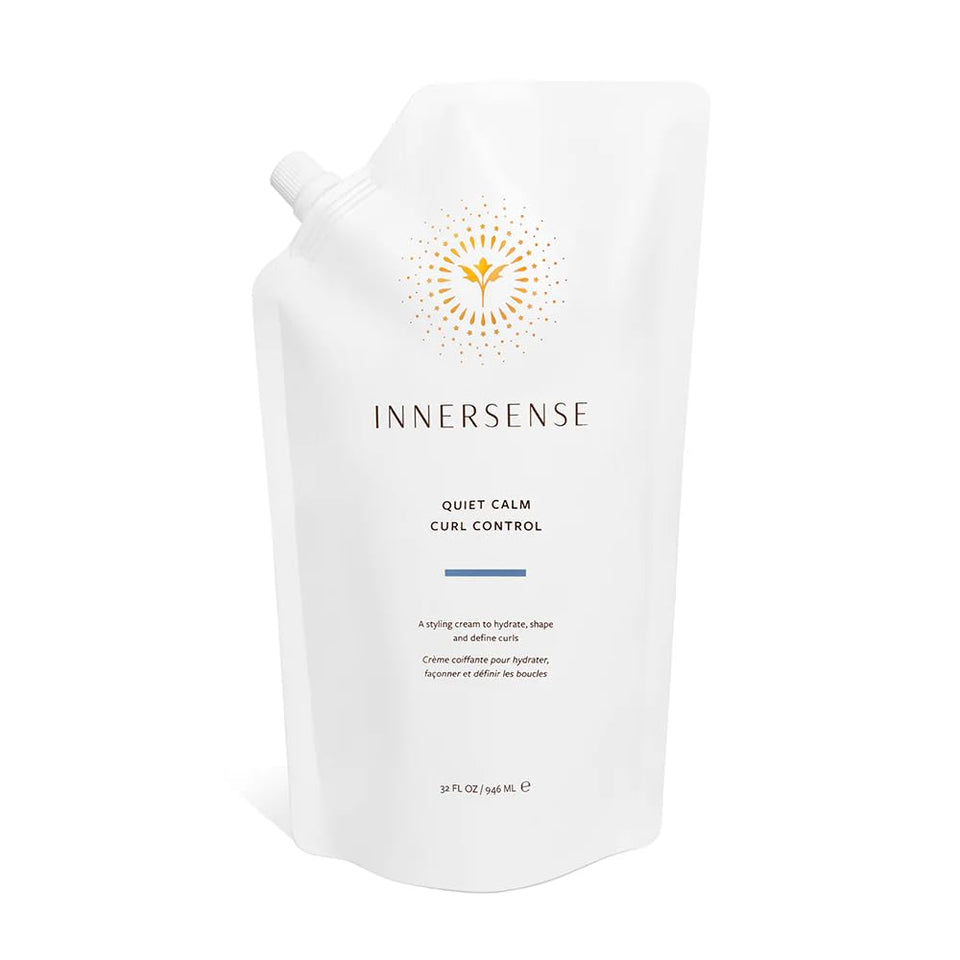 INNERSENSE refill pouch front view showing product branding and size benefit