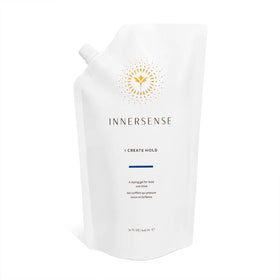 INNERSENSE refill pouch front showing size and eco-friendly packaging benefits