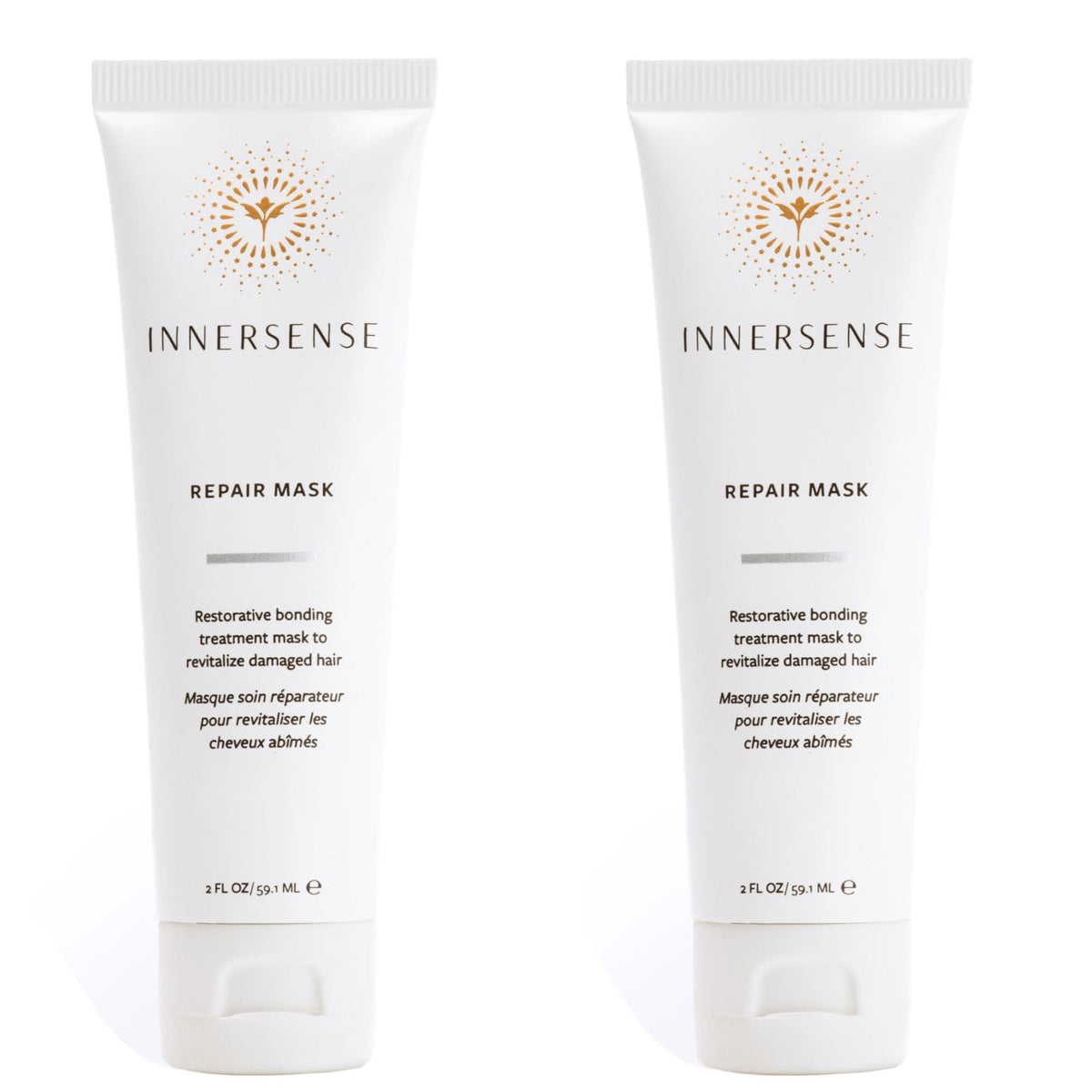 INNERSENSE repair mask front packaging showing clean design and strength benefits