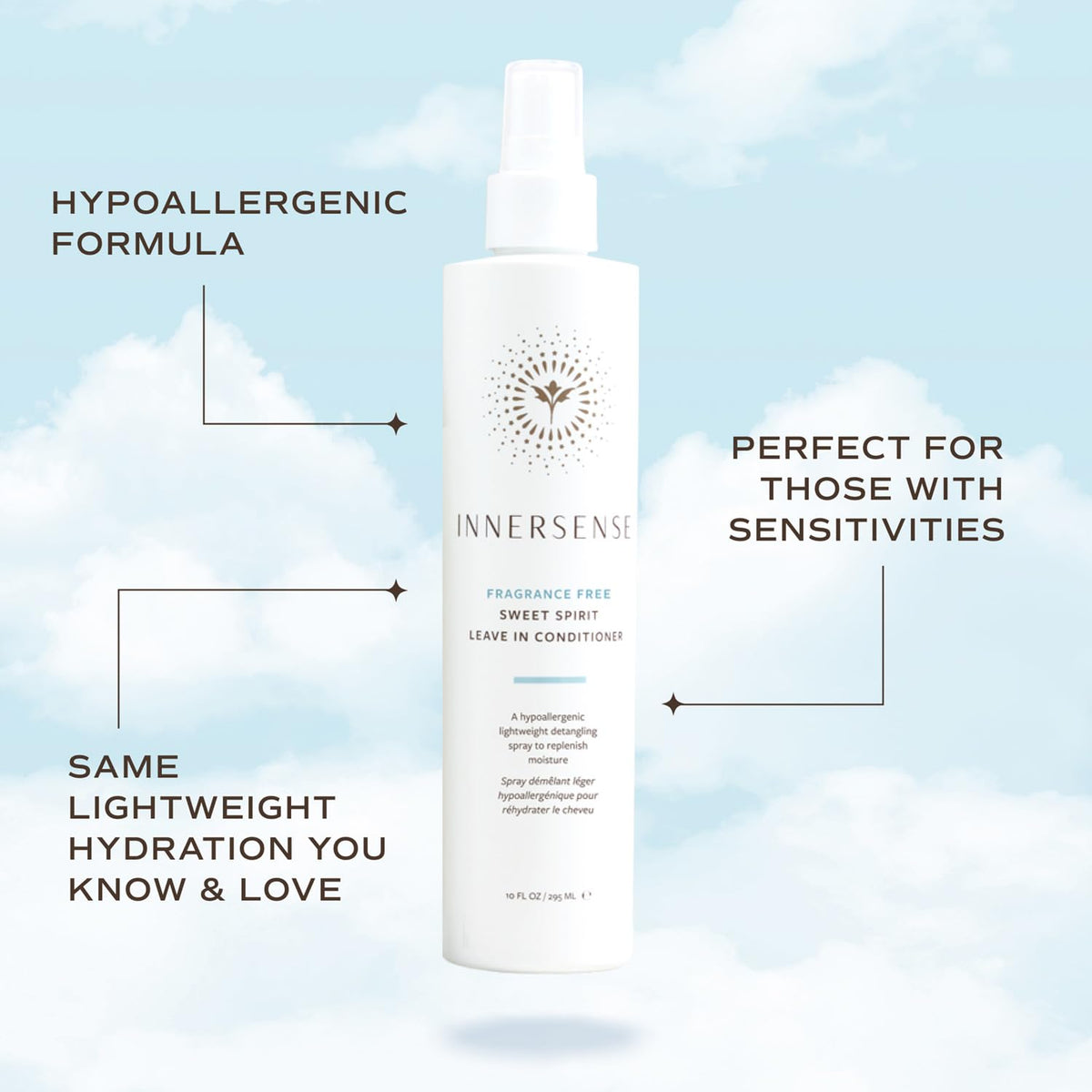 INNERSENSE Sweet Spirit close-up of aloe and tamanu oil ingredients for nourishing moisture