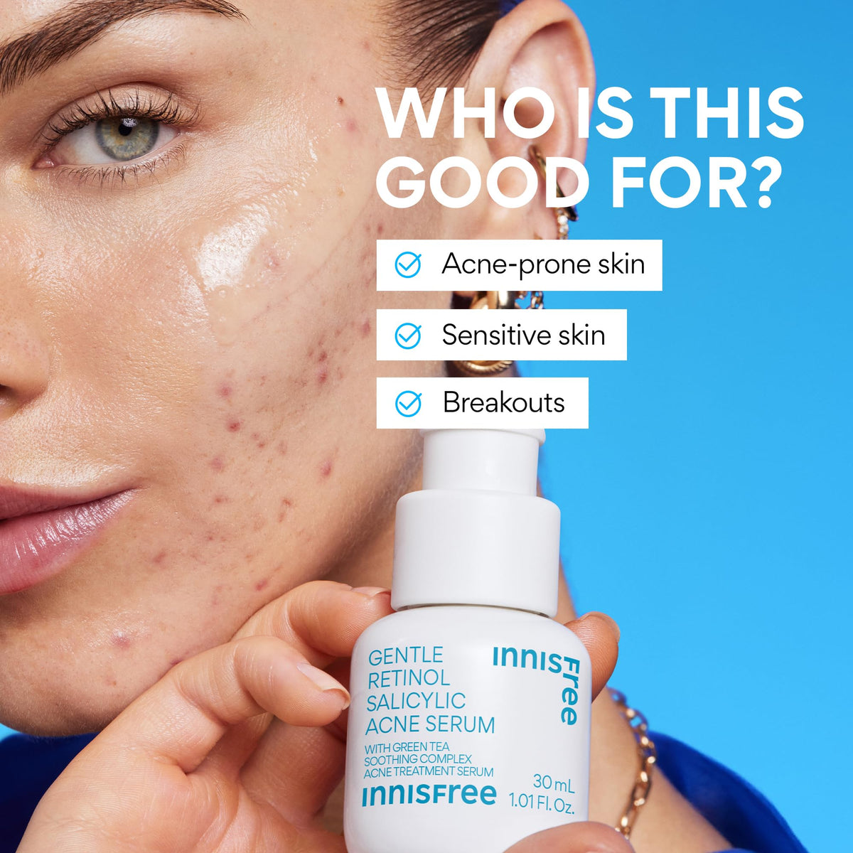 innisfree before-after texture illustration showing smoother, clearer-skin benefit