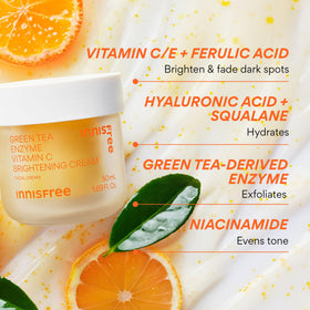 innisfree cream application on hand demonstrating easy spreadability and glow
