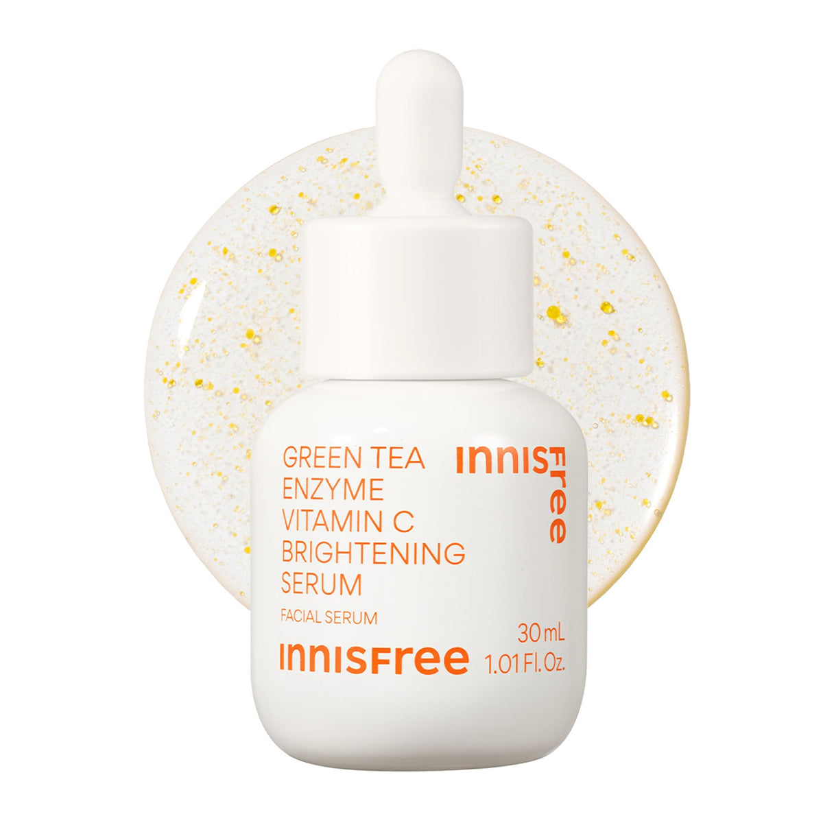 innisfree front packaging showing brightening serum and benefits