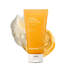 innisfree front packaging showing brightening 2-in-1 cleanser and benefits