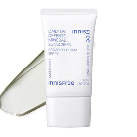 innisfree front tube view showing product branding and SPF benefit