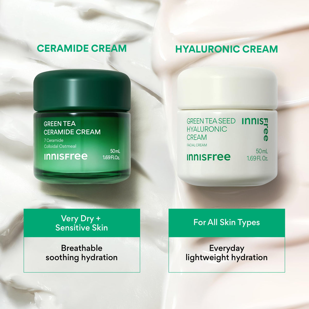 innisfree product with National Eczema Association seal indicating calming support