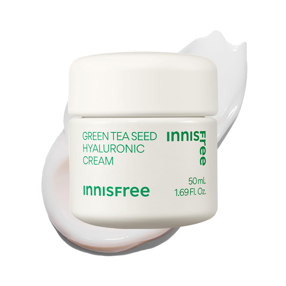 innisfree front jar view showing clean packaging and daily moisturizer benefit