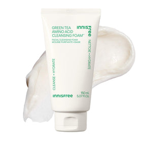 innisfree front packaging showing cleanser and brand, highlights gentle formula