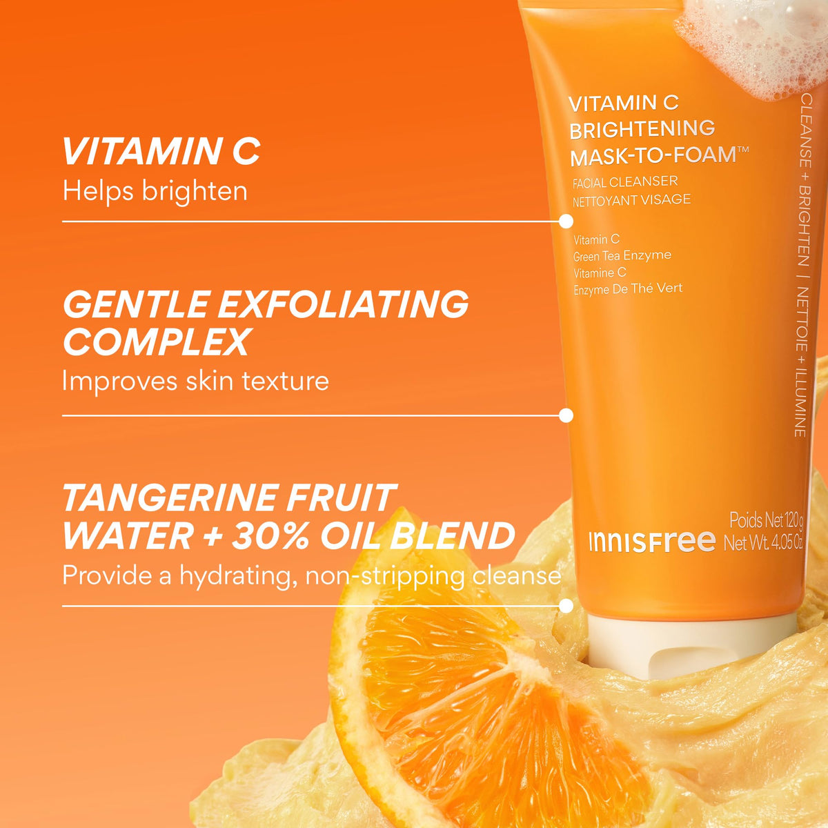 innisfree ingredient focus on vitamin C and green tea enzyme benefits