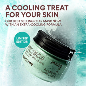 innisfree mint chocolate mask texture close-up highlighting smoothing benefit