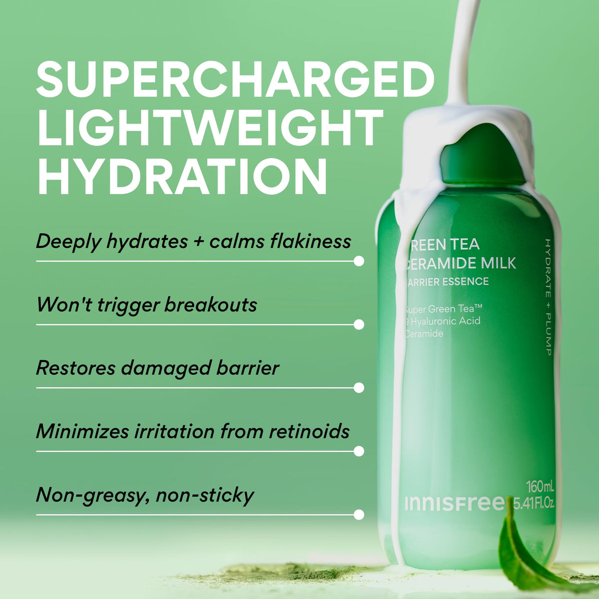 innisfree pump action squeeze demonstrating quick dispersion and ease