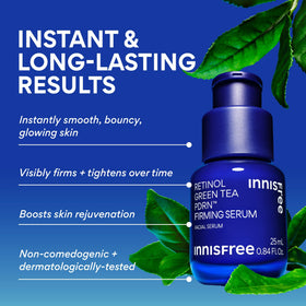 innisfree close-up of serum dropper highlighting lightweight absorbent texture