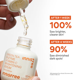 innisfree bottle next to coin showing 1.01 fl oz size for scale