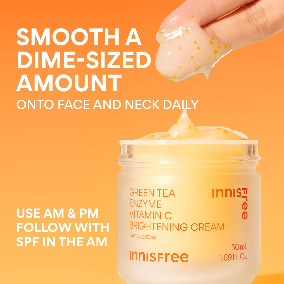 innisfree jar beside coin showing 1.69 fl oz size for travel-friendly use