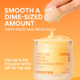 innisfree jar beside coin showing 1.69 fl oz size for travel-friendly use