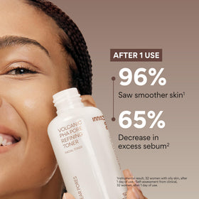 innisfree toner pouring onto cotton pad, easy application benefit