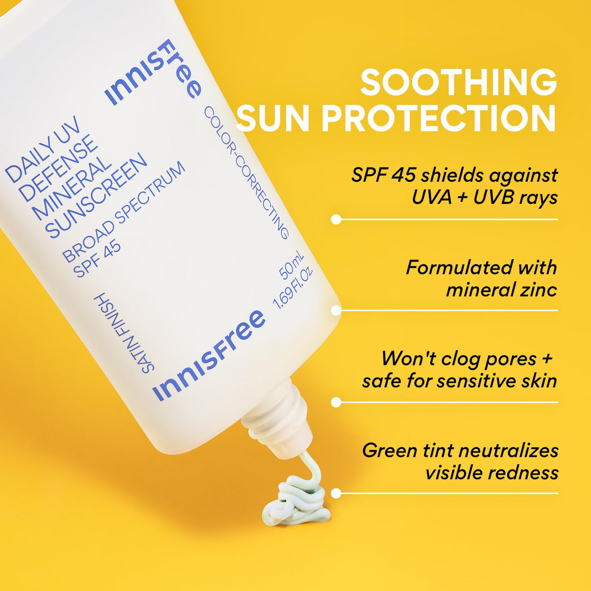 innisfree cap and nozzle close-up for precise application and control