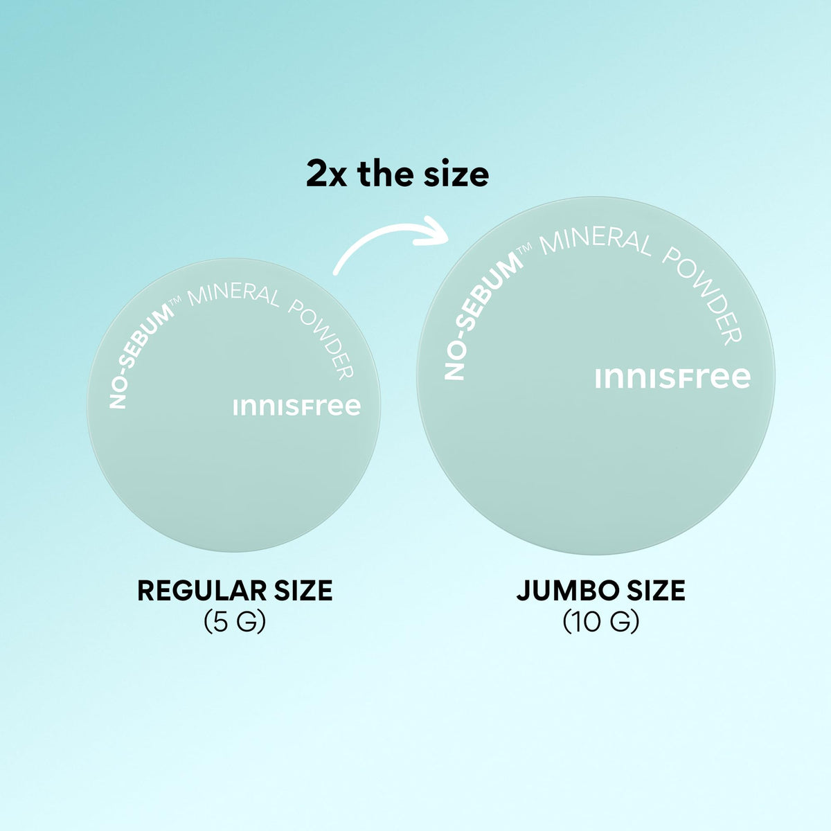 innisfree on vanity table, convenient everyday matte-control solution