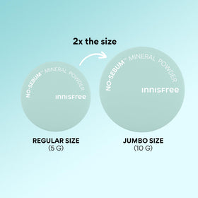 innisfree on vanity table, convenient everyday matte-control solution