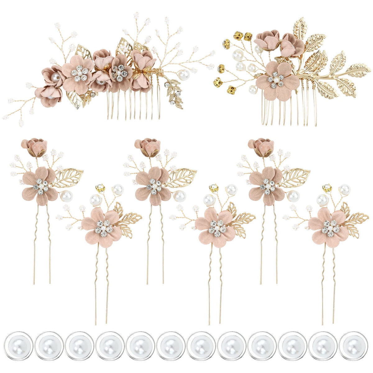 inSowni front packaging showing the dusty pink blue white 20-piece set, ready for bridal use