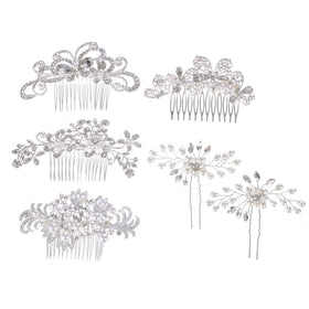 inSowni half-up waves with pins demonstrating bridal styling effect