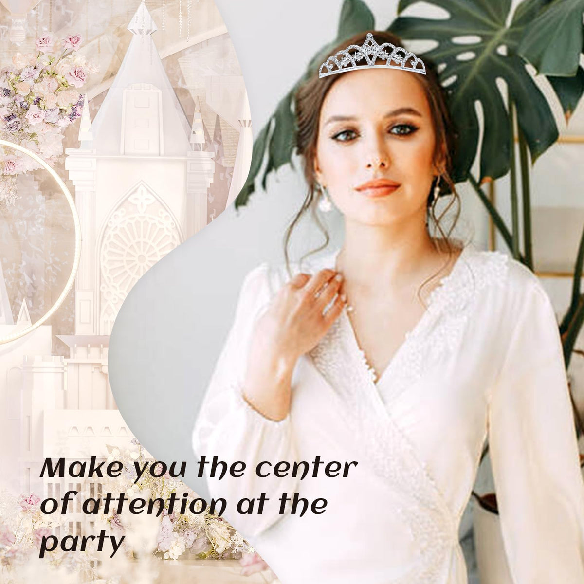 inSowni worn by bride to demonstrate glamour and photo-ready look